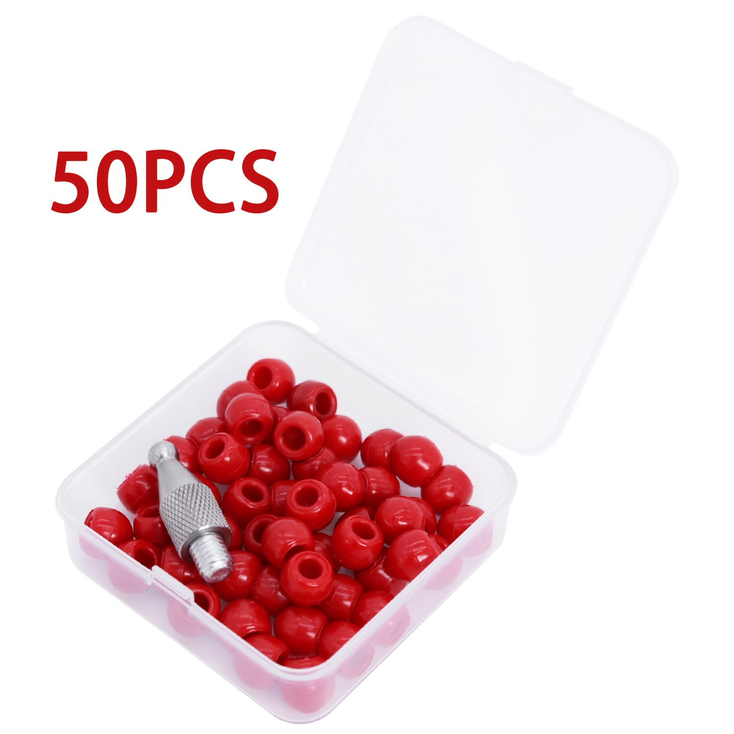 TEMU 50pcs Paintless Dent Repair Tool Set For Body Hail Damage Repair High Buffer For Non-destructive Dent Removal.