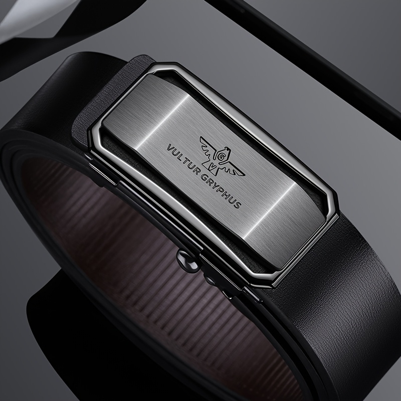 Men's Leather Belt Automatic Leather Youth Belt Casual Business Cowhide Pants with