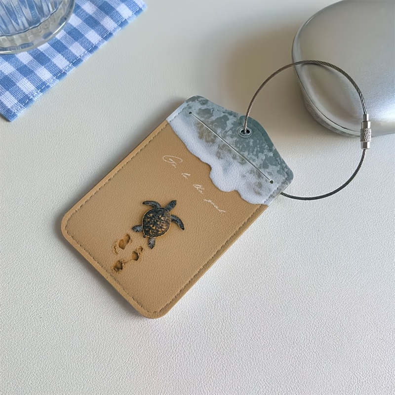 Pattern Suitcase Tag Boarding Pass Holder Travel Id Tag Lightweight Airplane Ticket Holder For Suitcases, Vacation, , , Train Stations Perfect Christmas Gift