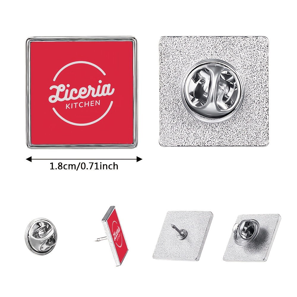 TEMU [Personalizado] 1 pieza de botón de metal plateado para sublimación, gemelos, , broche, transferencia de , diseño de logotipo personalizado,
