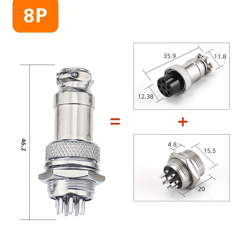 heavy duty aviation plug socket gx16 2 3 4 core - Temu