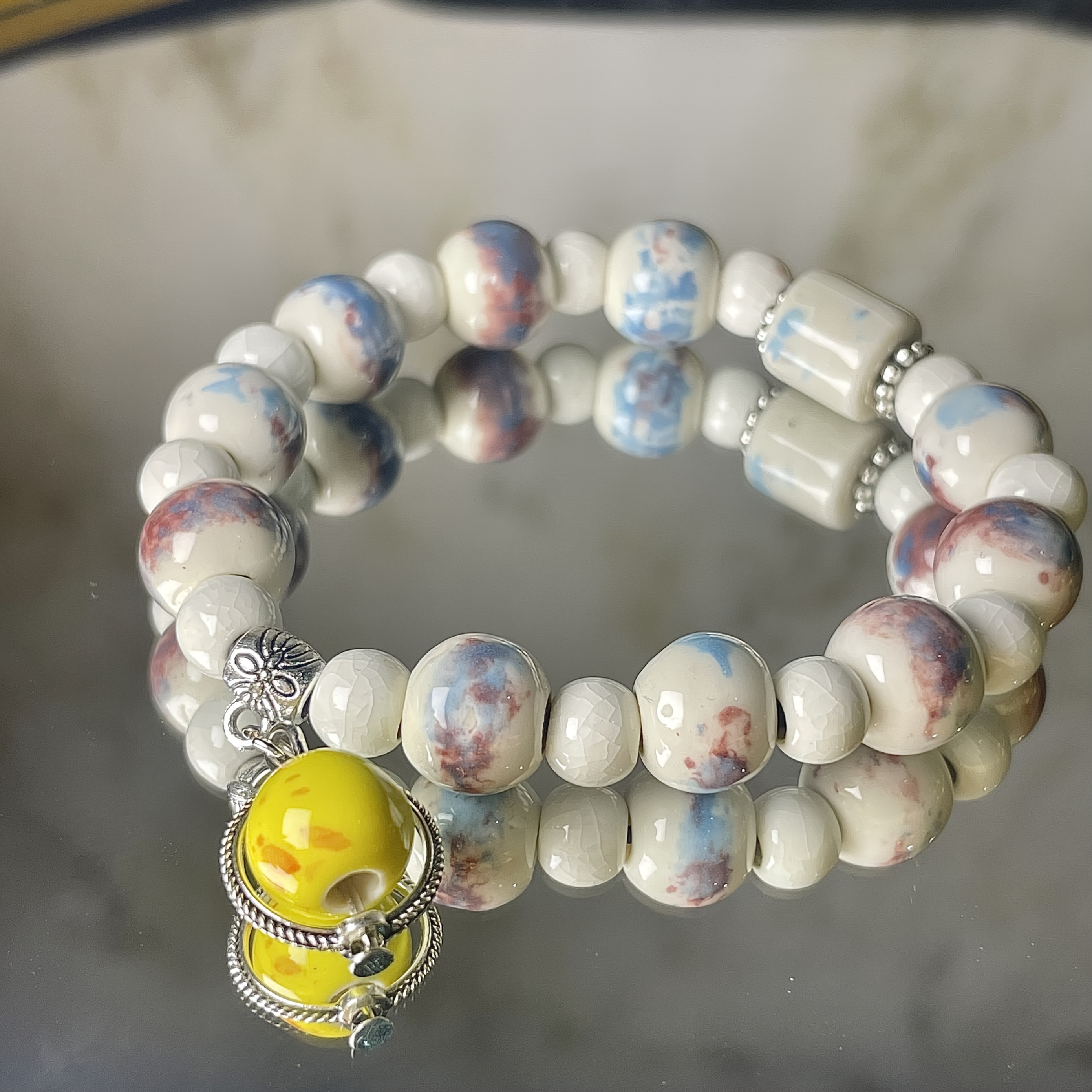 Sunstone Bracelet Natural Orange Moonlight Enhances Confidence