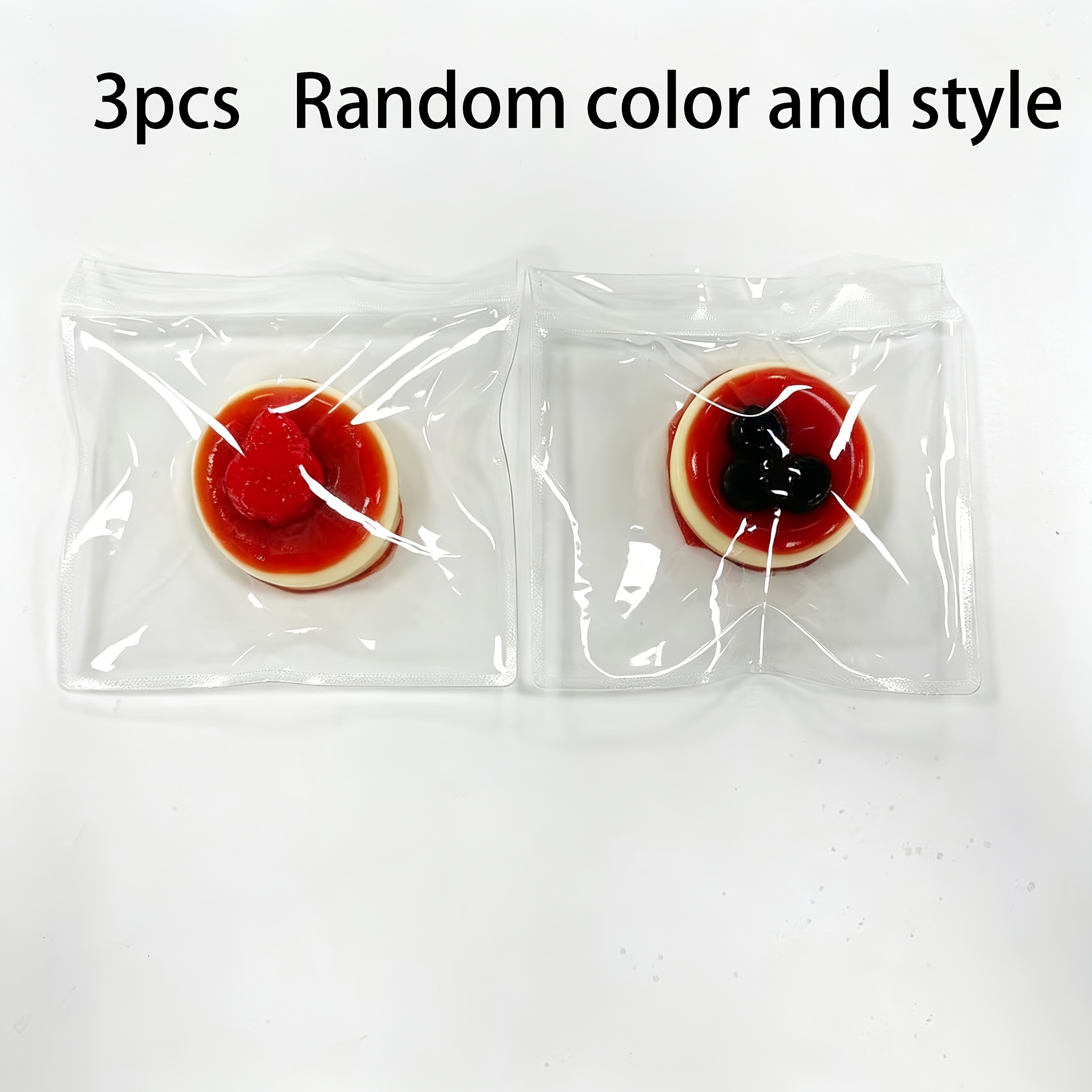 Image of 3pcs Random Color And Styles Simulation Cake Kneading, Soft And Slow Rebound, Relax And Squeeze Toys, Interesting Design Party Gifts .random Color