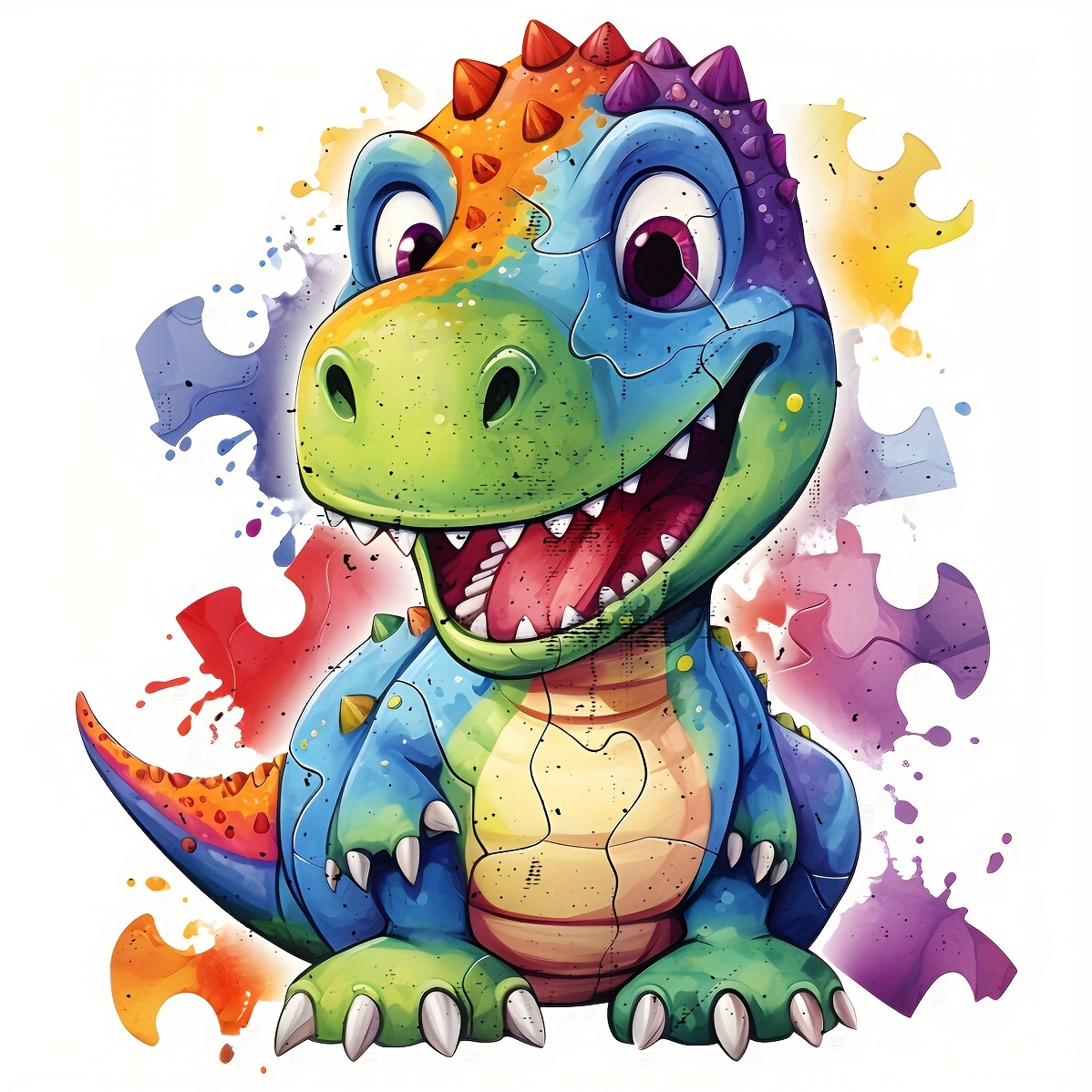 

1/2/3pcs Autism Cutest Tyrannosaurus Rex Stickers For Men, Cartoon Animal Shape Heat Transfer Stickers For T-shirt, Backpack, Throw Pillow, Hat, Umbrella, Shoes