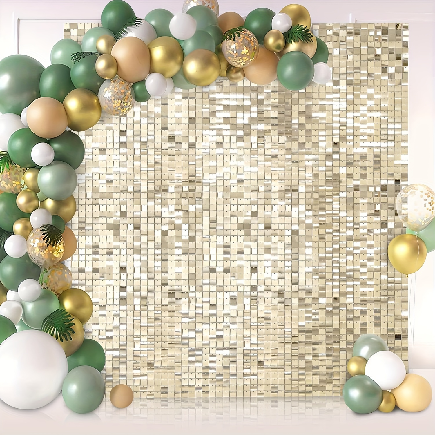 

Backdrop Gold Backdrop 36 Panels Decoration Engagement Decoration