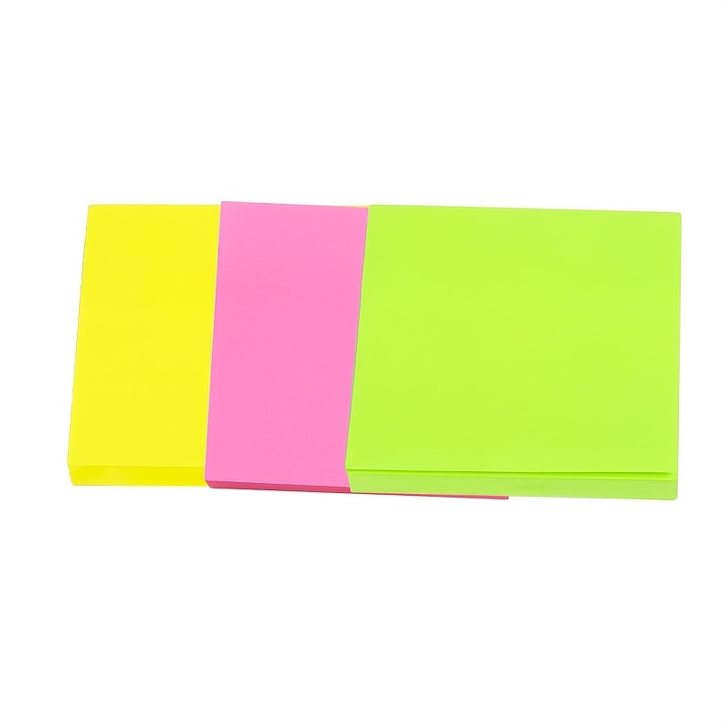 150-pack Colorful Self-adhesive Sticky Notes | Ideal For Home And Office Organization, Square Paper Labels, Random Style