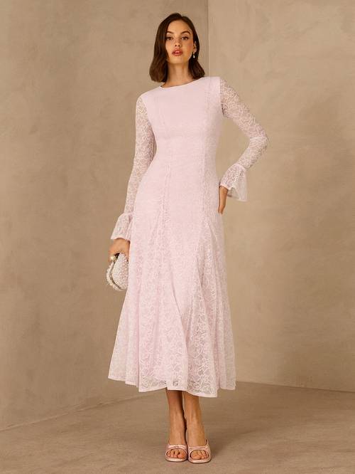 a fashionable lace dress