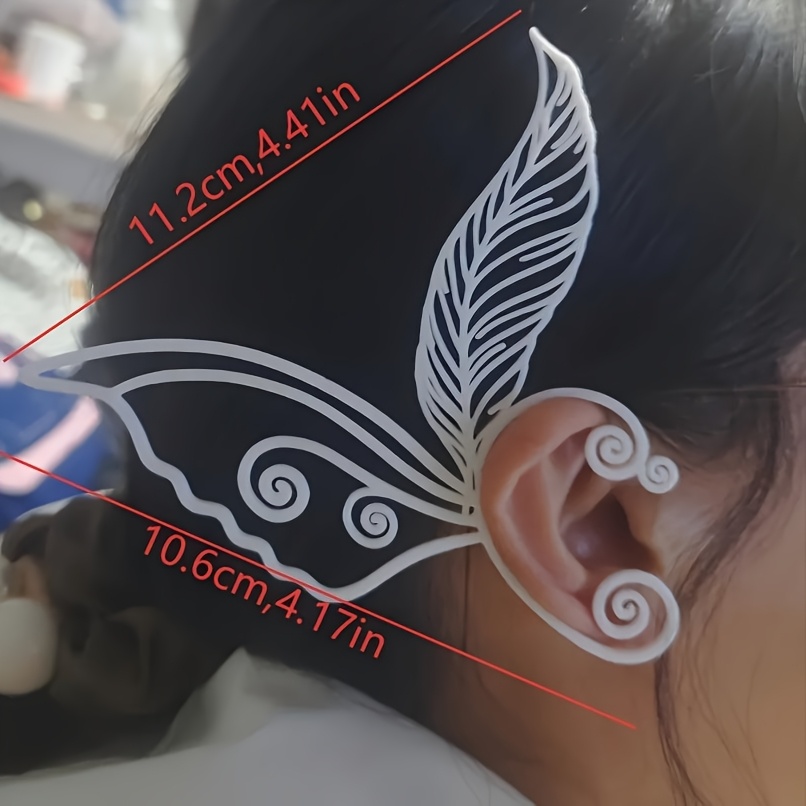 Women's Feather Butterfly Wing Ear Cuff, Vintage Design