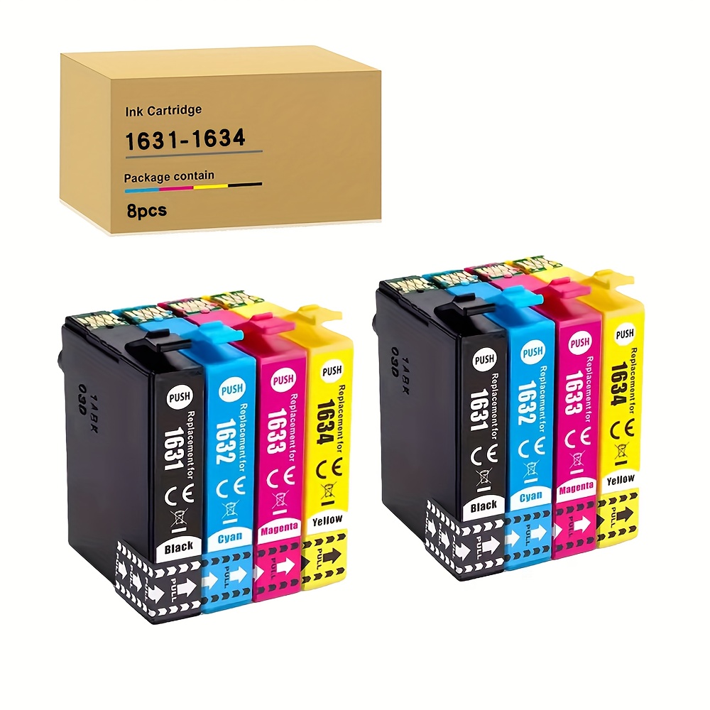 Image of Compatible E-1631-1634 16xl Ink Cartridges For Workforce Printers Including Wf-2010w, Wf-2510wf, Wf-2520nf, Wf-2530wf, Wf-2540wf, Wf-2630wf, Wf-2650dwf, Wf-2660dwf, Wf-2750dwf, And Wf-2760dwf