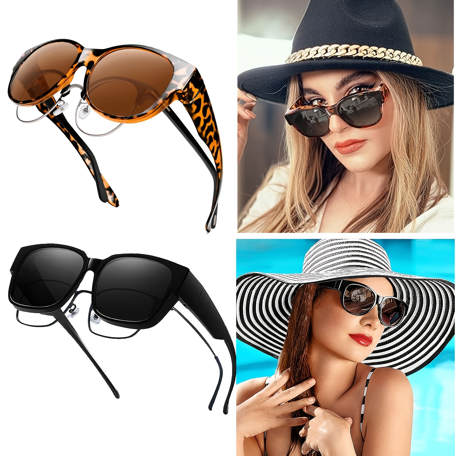 flip up sunglasses sold on Temu United States