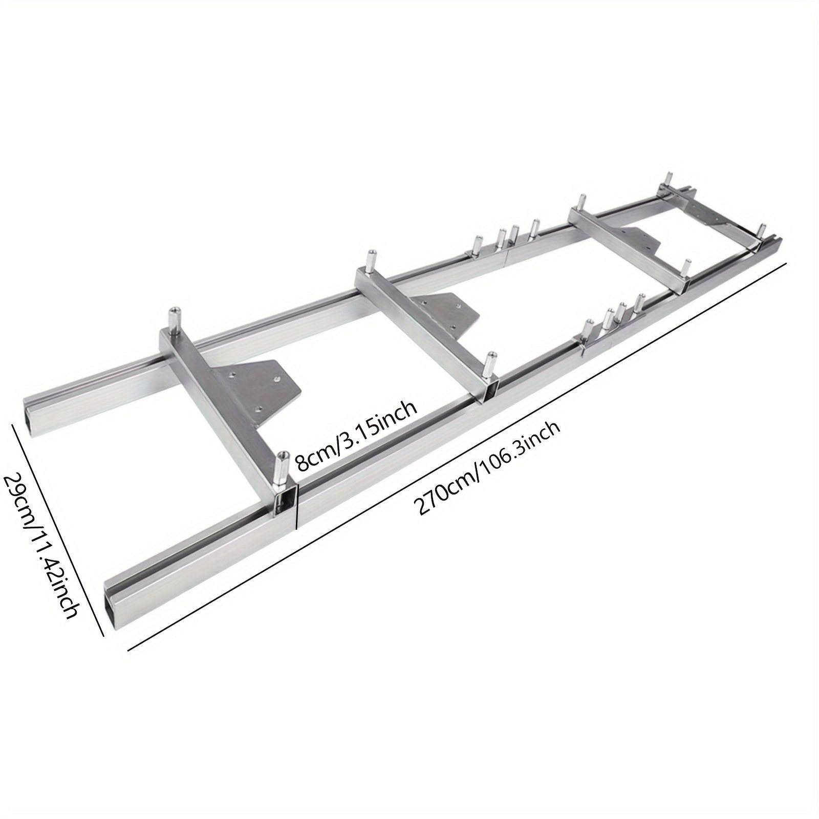 Image of 9 Ft Rail Mill Guide System+ Kits With Chain Saw For Cutting