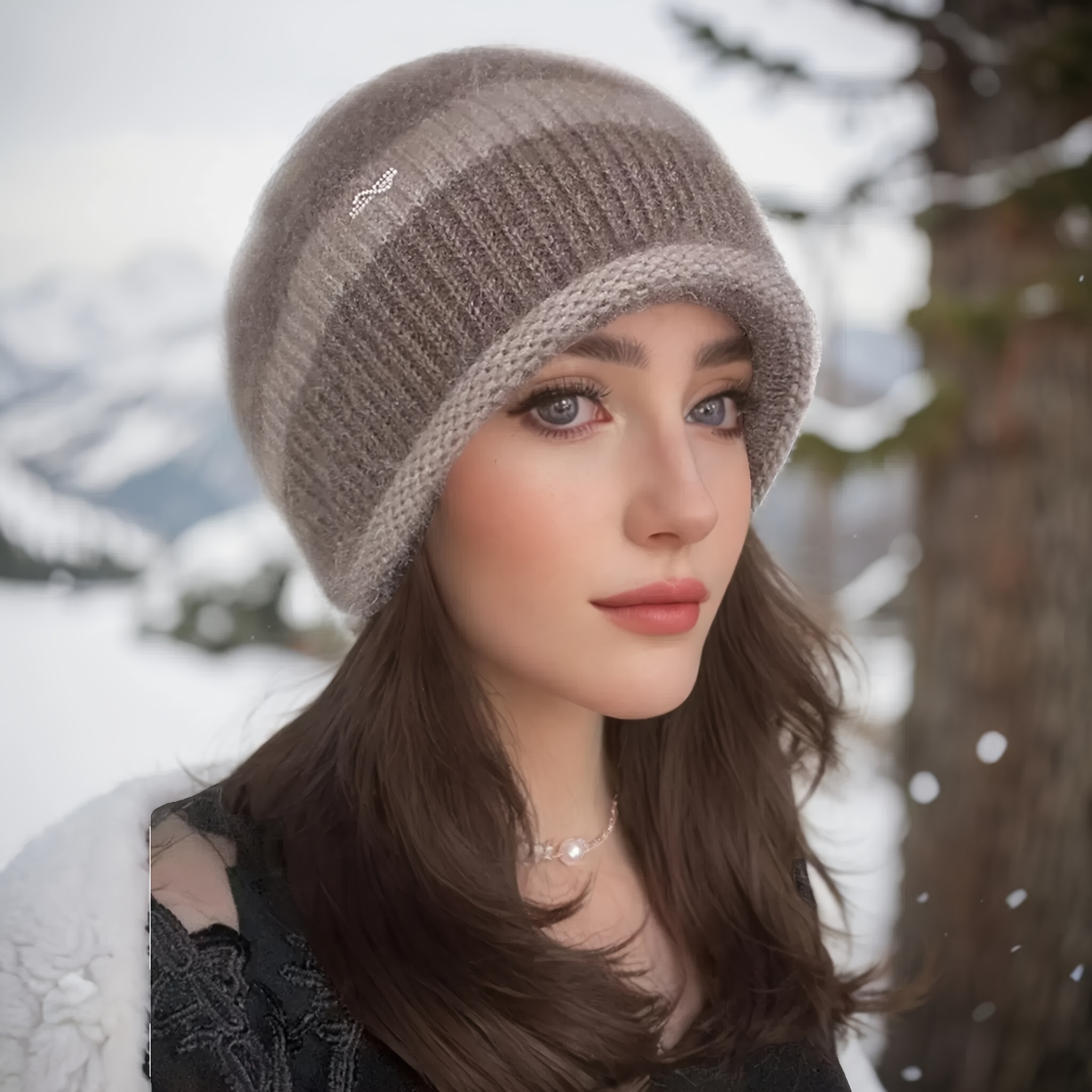 Stylish Women's Hat, Winter Ear Protection Thick Cap Christmas Gift