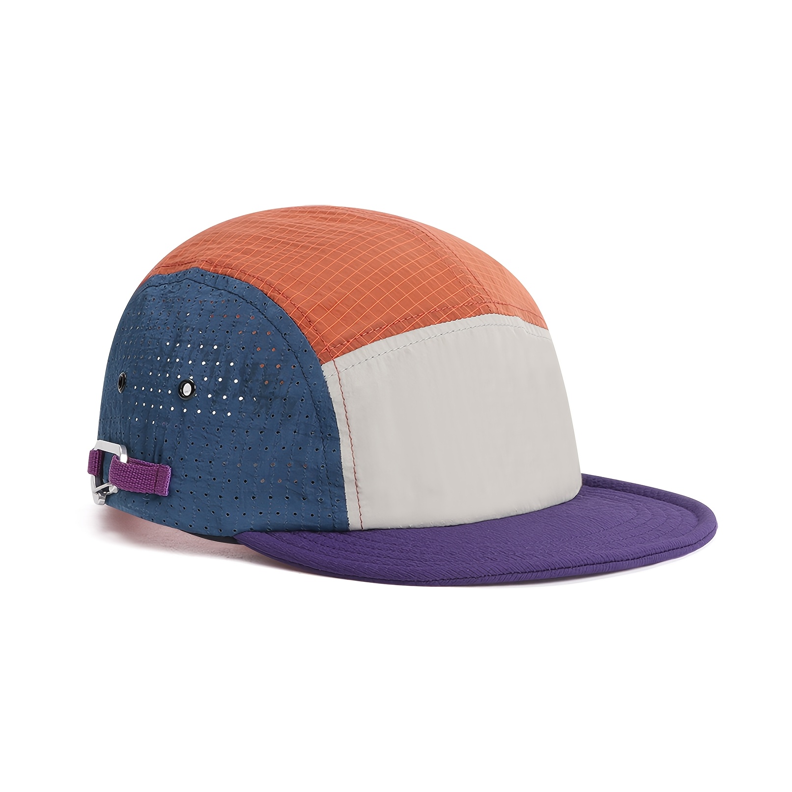 TEMU 2026 Casquette de baseball pour femme à color-block, avec une semi- pour un look rafraîchissant et , avec des couleurs contrastées douces qui