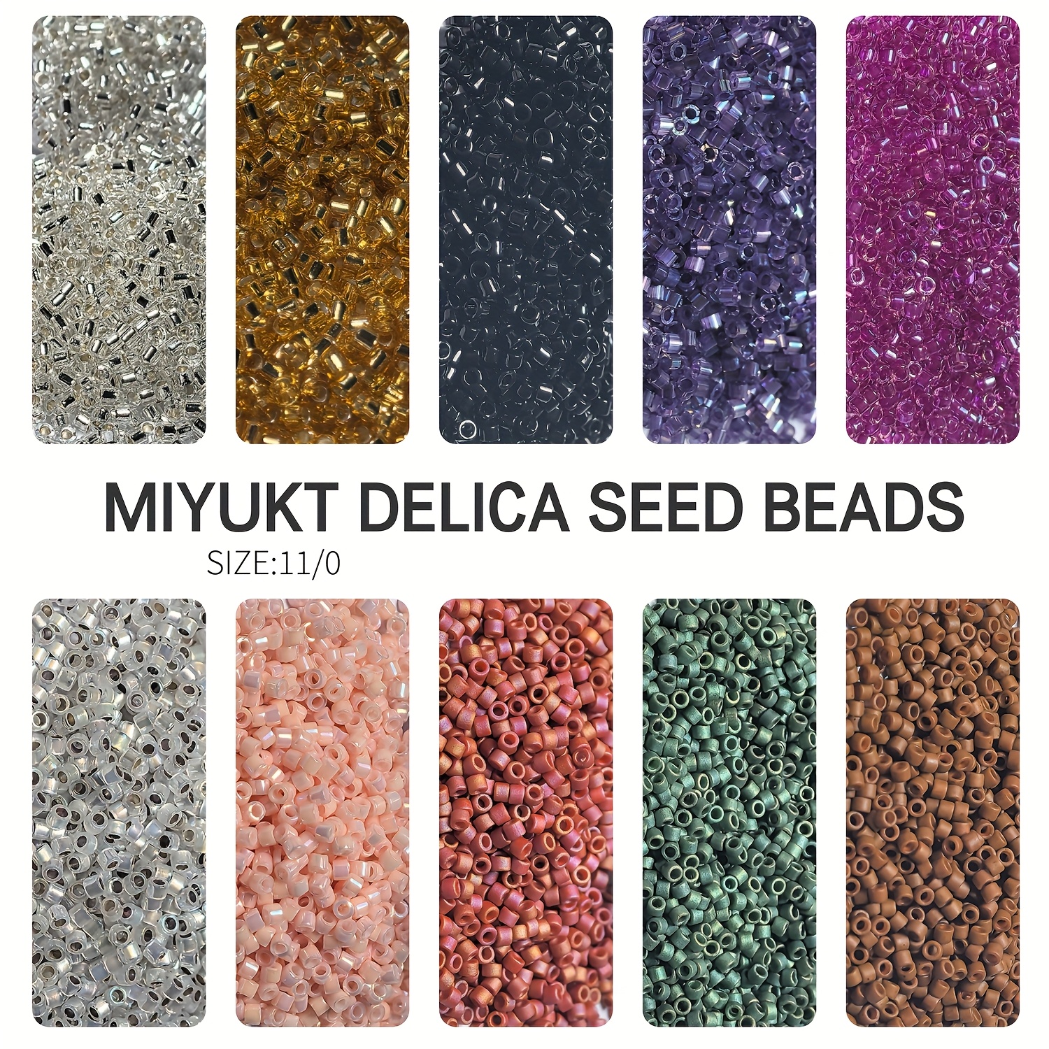 

200pcs Delica 11/0 (1.6mm) Glass Bead Assortment - Vibrant Colors For Jewelry Making & Diy Crafts, Ideal For Bracelets, Necklaces, Earrings, Bracelet Beads|vibrant Bead Colors|highquality Beads