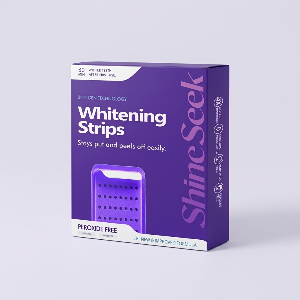 Image of 20pcs/10 Pairs Purple Pap And Strips, Hydrogen Peroxide Free, Gentle Teeth, Non-damaging To Gums, Non-sensitive, Suitable For Long-lasting Teeth