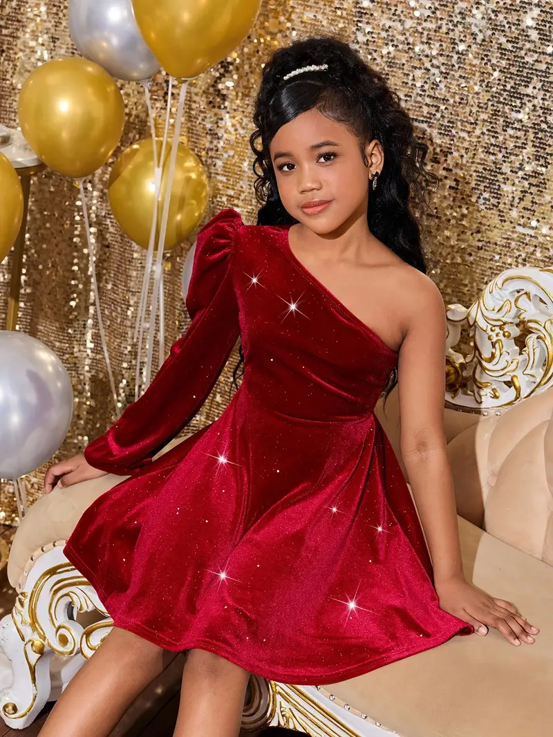 red velvet dress girls Red Velvet Short Sleeve Toddler & Little Girl Dress Carriage Boutique