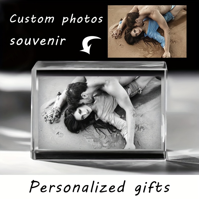 

1pc, Customized Photos Personalized Gifts For Mother's Day Family Decorations Birthday Gifts For Mothers Love Valentine's Day Boyfriend And Girlfriend Crystal Glass Souvenirs