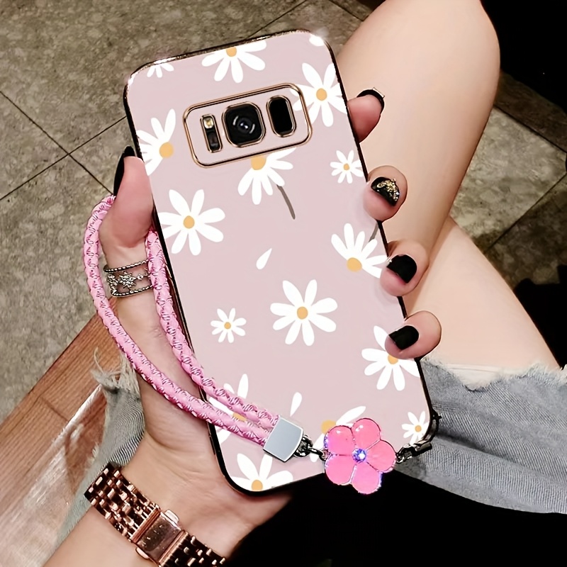 Ohišje za telefon: bela roža za zaščito S8 s8, občutek, lahkotno in