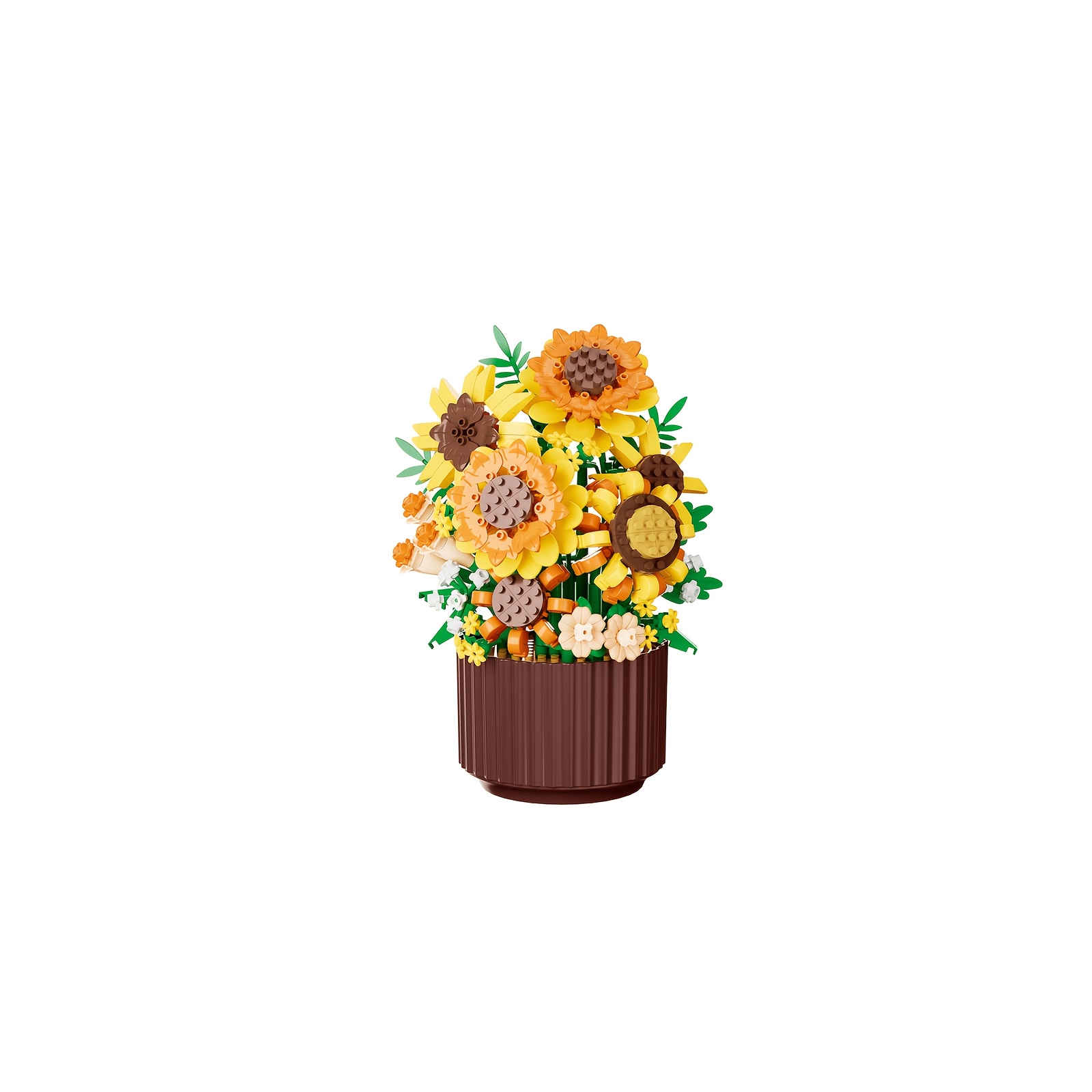 TEMU Blocs de construction Bonsaï , Modèle de fleur de , Plante en pot artificielle avec fleurs réglables, Super cadeau pour les amateurs de fleurs,