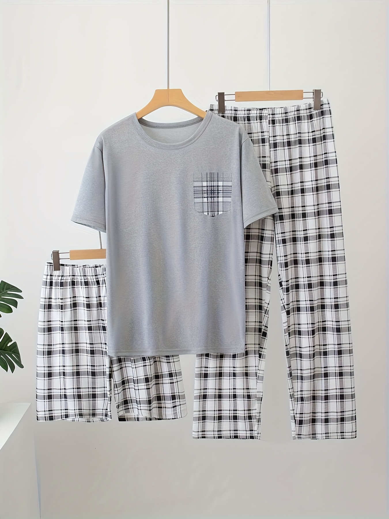 Pyjama-Shorts für Herren, Nachtwäsche, ultraweicher Stoff, leicht und