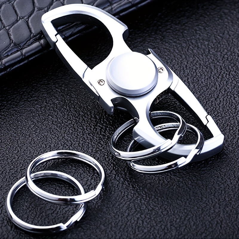 Creative Durable Keychain, Spinning Top Gyro Design Key Ring