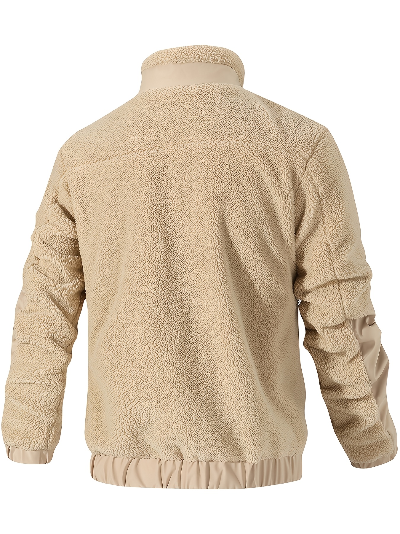 Chaqueta de Lana para Hombre Otoño e Invierno, Chaqueta Polar Casual con Cuello Alto, Nuevo Chaqueta Cómoda, Cárdigan, Ropa de Exterior para Hombre