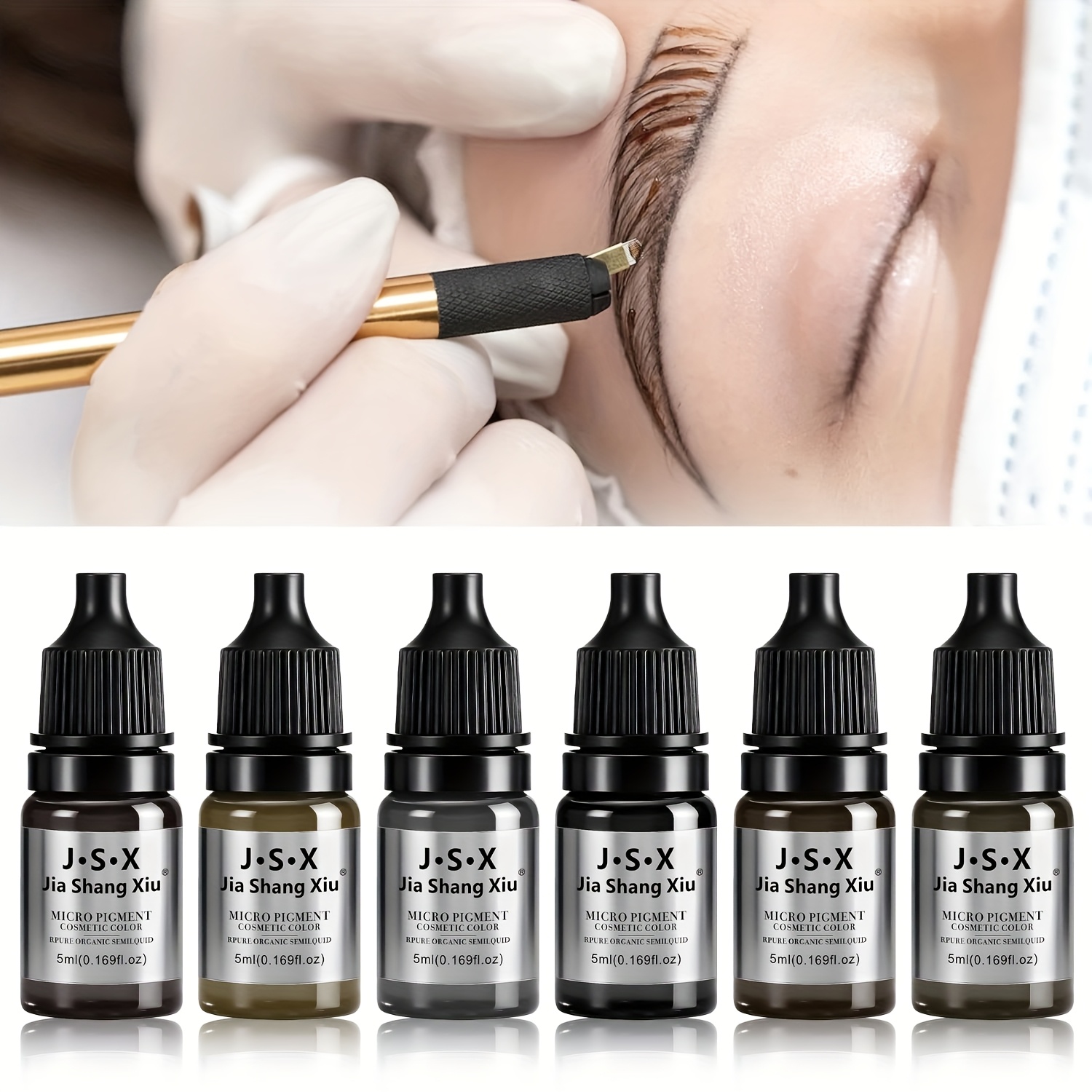 10 Microblading-Stifte Mit Rundnadeln – Für Permanent Make-up & Augenbrauen-Tattoo