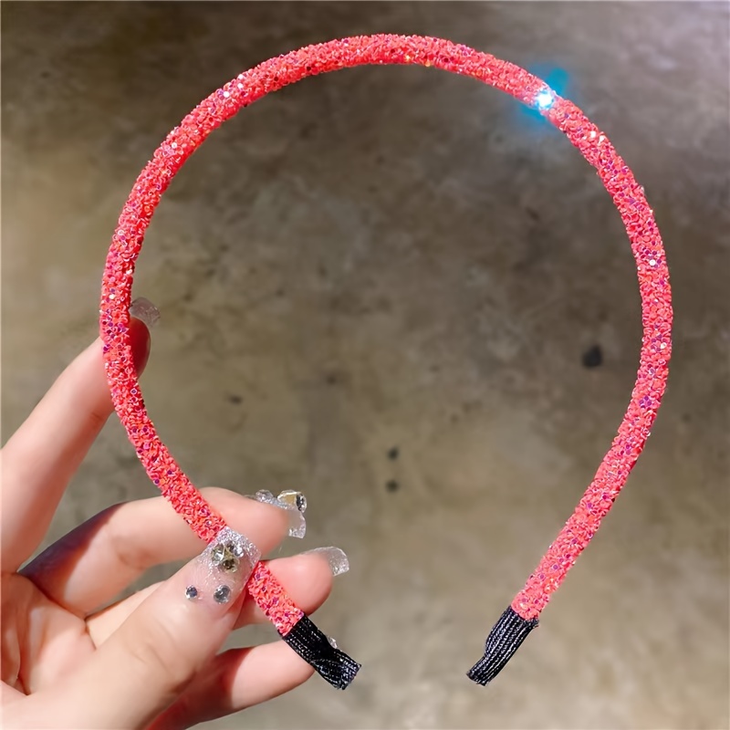 Single Glitter Headband with Sequins & Glitter Powder