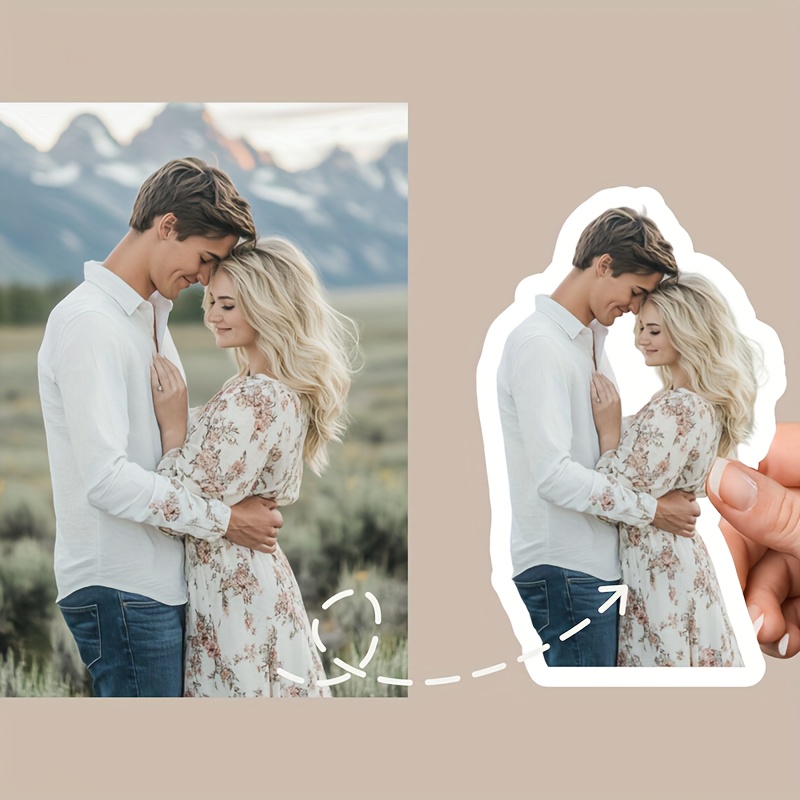 Custom Photo Stickers, Personalized Face Stickers, Die Cut Vinyl Waterproof, Personalized Gifts, Portrait Stickers, Water Bottle Stickers Decals