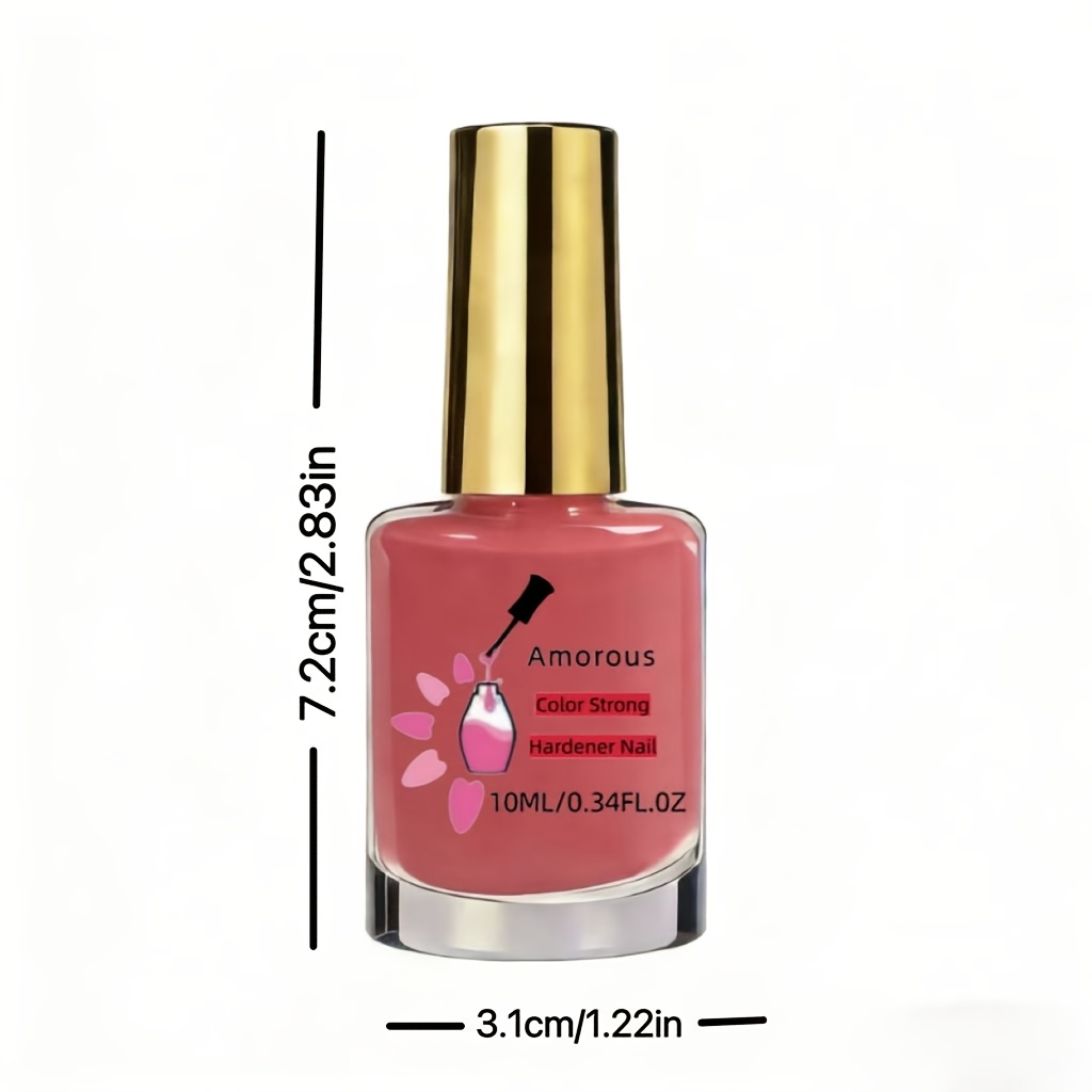 Amorous0.34oz Peach Coral Red Reinforcer, Quick-Drying Formula, Long-Lasting Shine, Salon-Quality Effect, Great Choice for Holiday Parties 15 Amorous0.34oz Peach Coral Red Reinforcer, Quick-Drying Formula, Long-Lasting Shine, Salon-Quality Effect, Great Choice for Holiday Parties