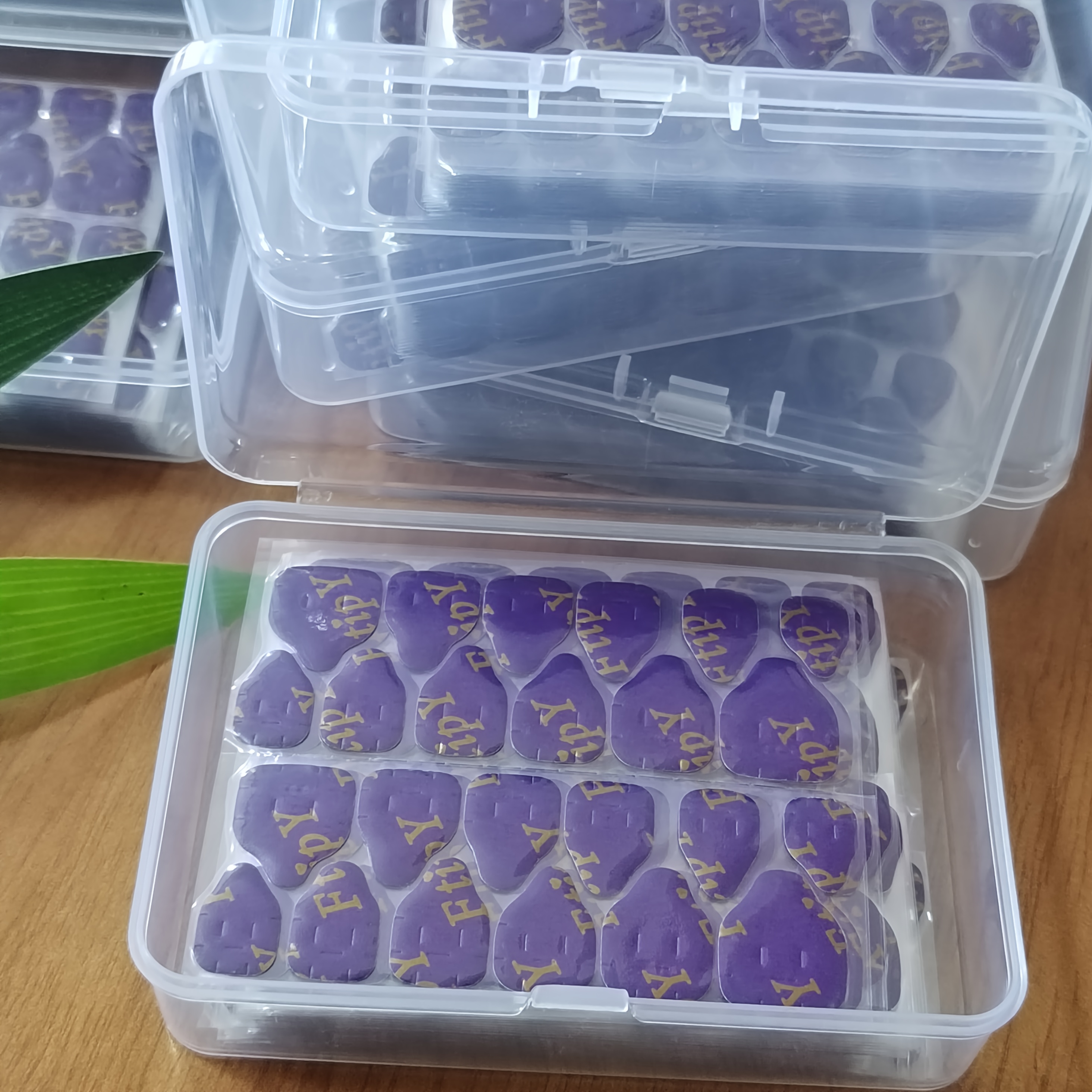 Image of 360pcs/15pcs New Upgraded Purple Film Wearable Nails, Breathable Film, Manicure, Durable