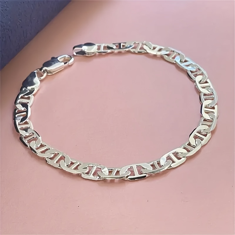 

Silvery Bracelet, 6mm Silvery Bracelet Jewelry For Men And Women, Wedding Party Gift