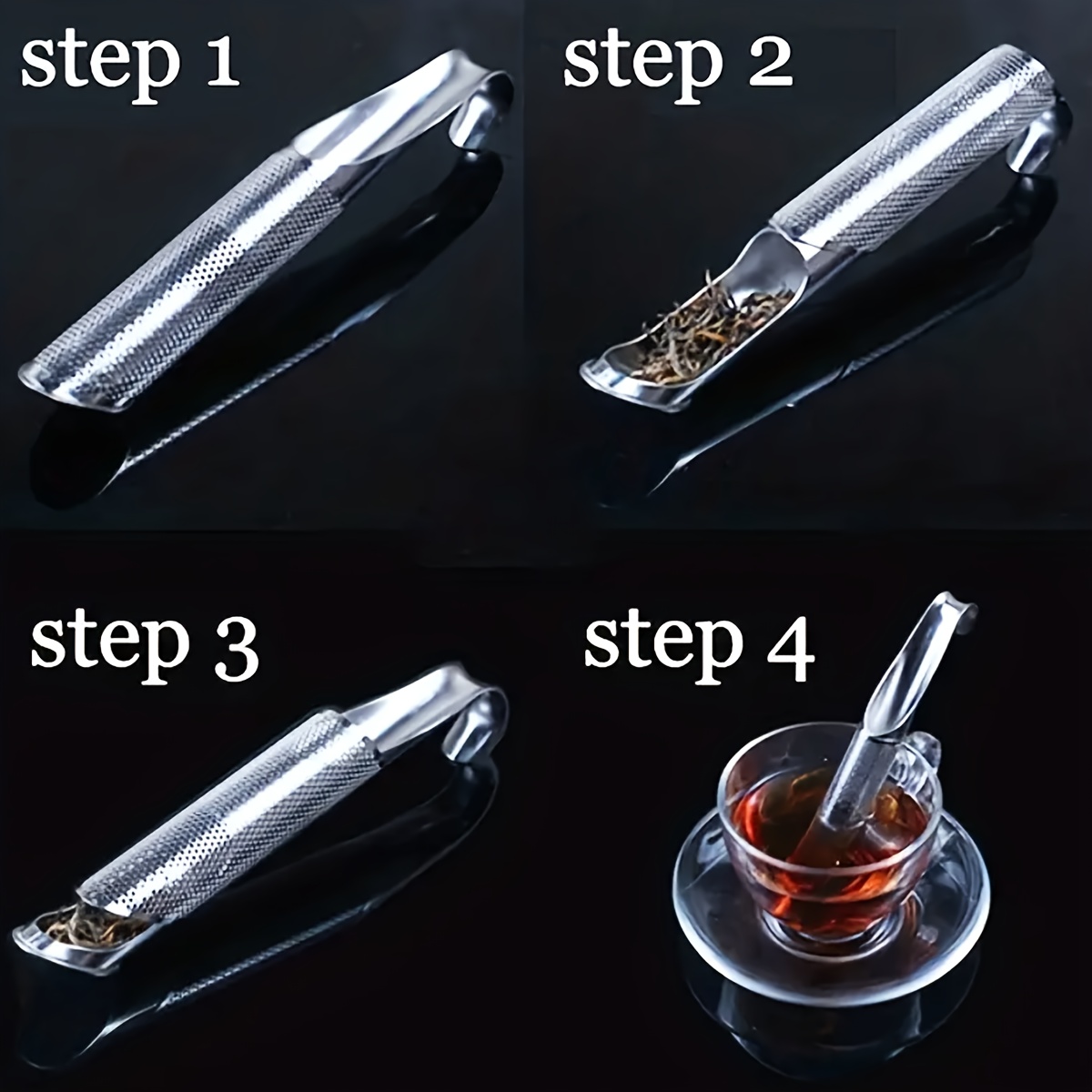 1pc Stainless Steel Pipe-Shaped Tea Infuser - Hanging Filter for Loose Leaf Tea, Fine Mesh Strainer, Durable Rust-Resistant Design for Brewing, Cooking & Kitchen Use, Tea Strainer, Modern Kitchenware, Rustresistant Material