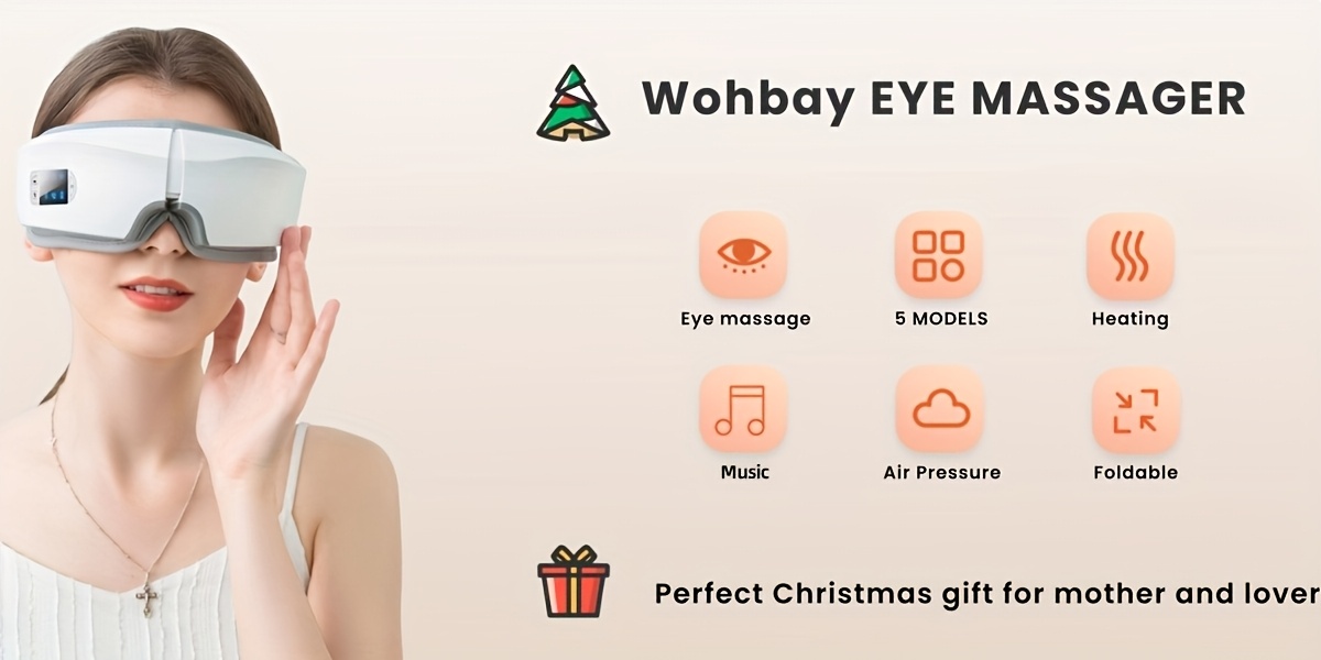 NVNV Massageur Oculaire Portable Intelligent 4D avec Pneumatique & Vibration, Chauffage, Musique & Modes Multiples pour un Massage Indolore - Adapté aux Yeux, Visage, Temporaux, Front - Idéal pour les Travailleurs de Bureau et les Mamans