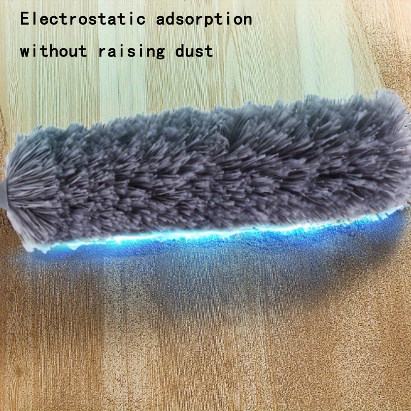1 pack multi purpose retractable feather duster ultra fine fiber cleaning brush washable bendable extendable microfiber duster for living room bedroom car walls furniture hard firmness no electricity needed