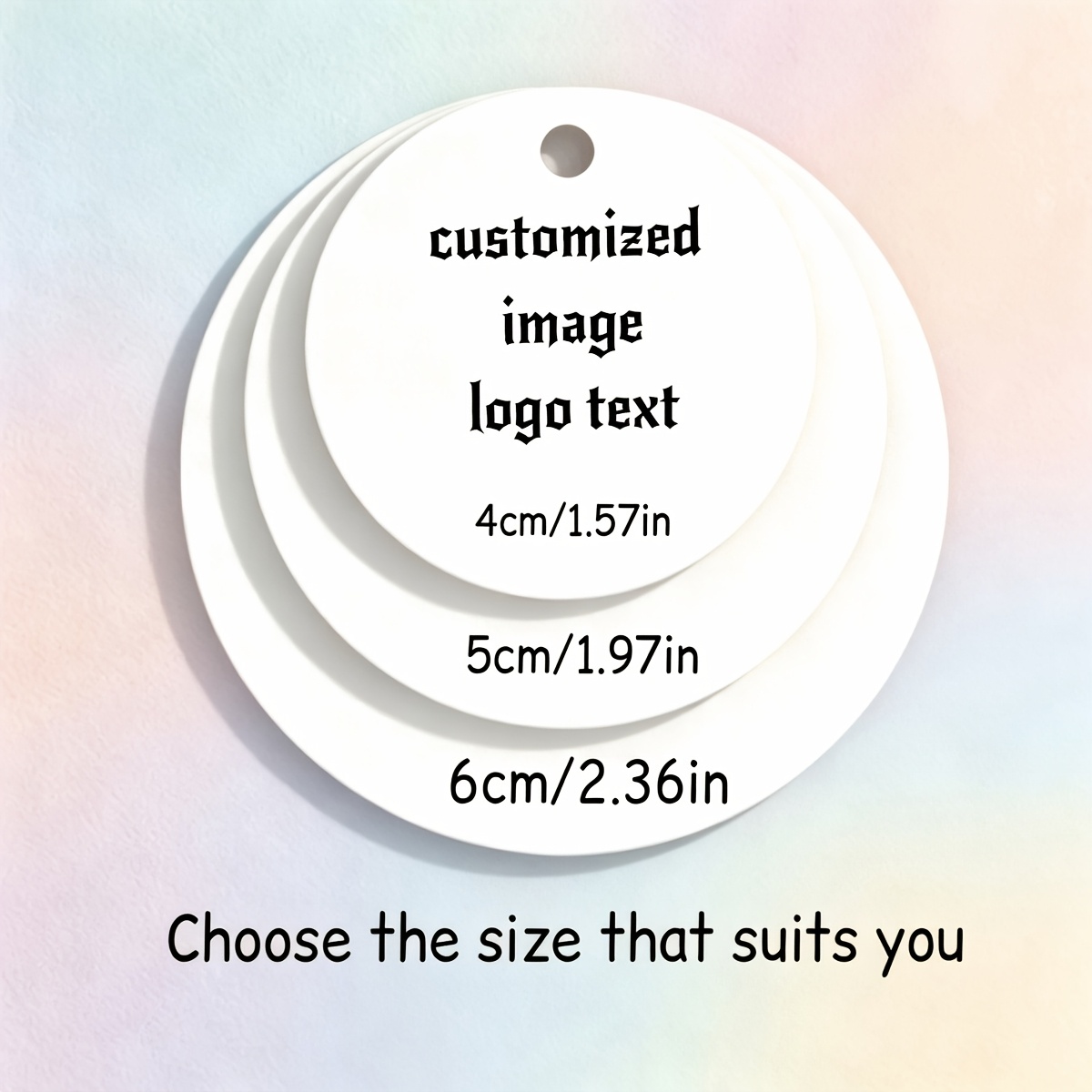 TEMU Custom Round Gift Tags From Images, Round Paper Labels, Suitable For Clothing Additions And Bridal Parties, Gift Packaging Decoration Thank You