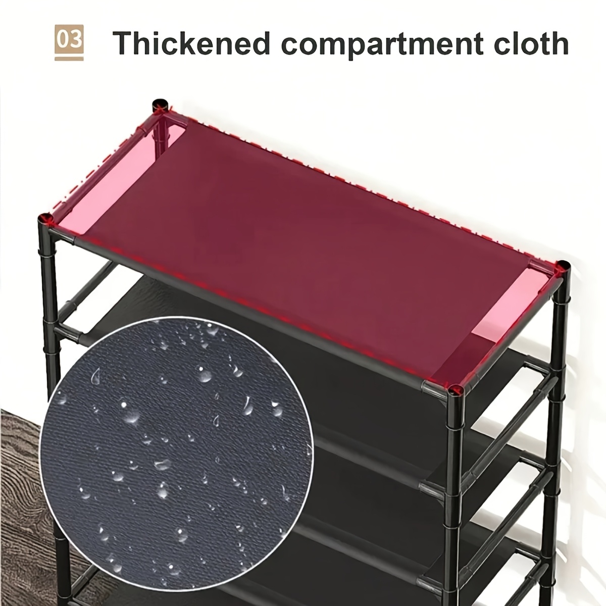5-Tier & 3-Tier Multifunctional Storage Rack, Entryway Organizer for Shoes & Hats, Ideal for Home, Living Room, Dorm, with 10 White Shoe Storage Bags Included