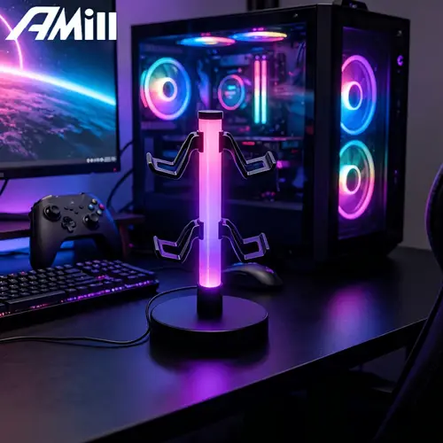 headphones and controller stand sold on Temu United States