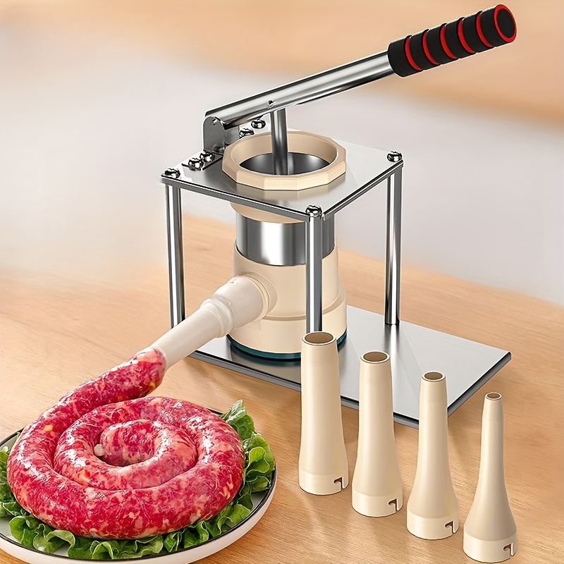 TEMU 1pc, Household Sausage Stuffer For Making Sausages Manually, Making Wax Sausages Tool, Magical Sausage Machine, Kitchen Supplies