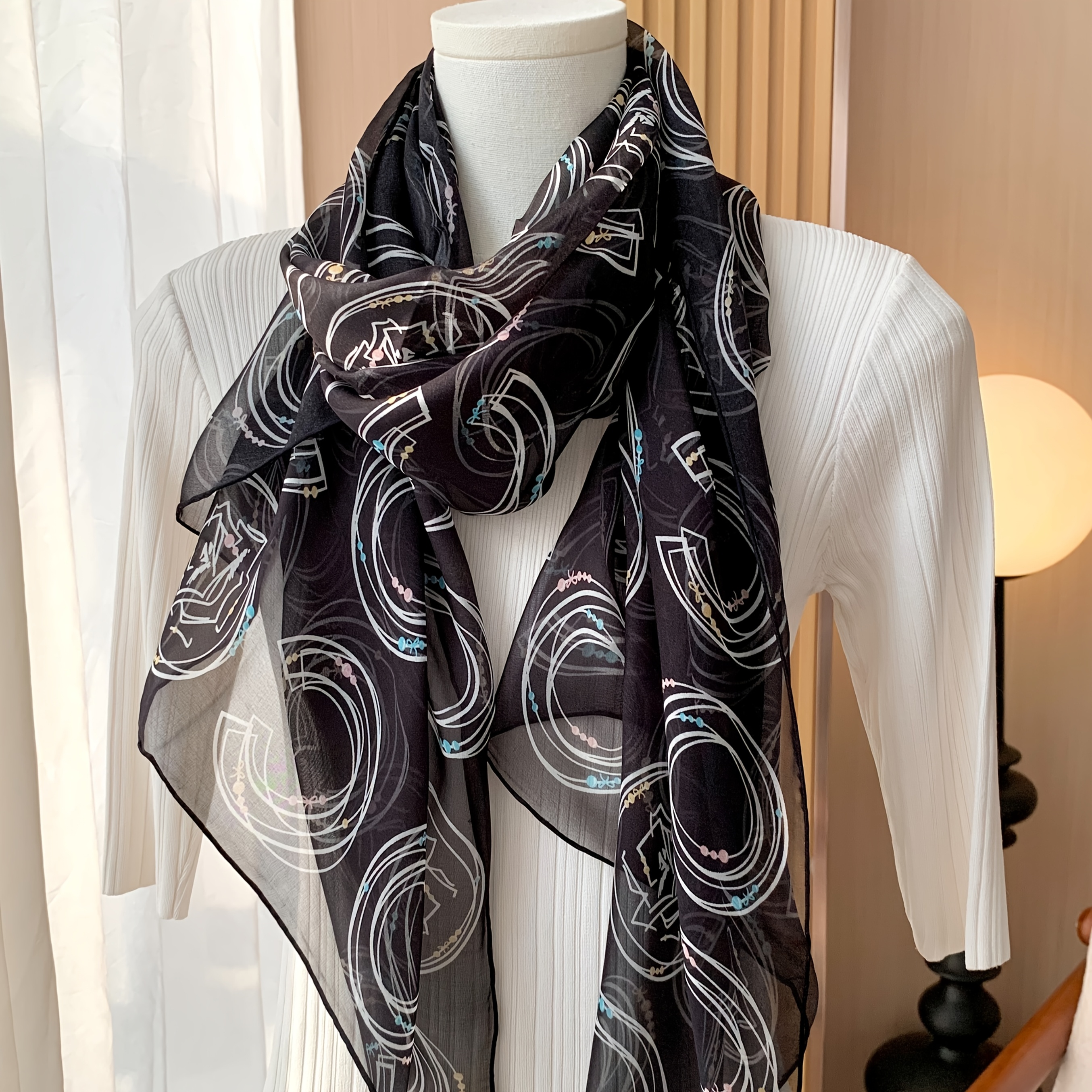 Lightweight Scarf 100 Silk Hair Scarf Luxury 100% Silk Scarf Women