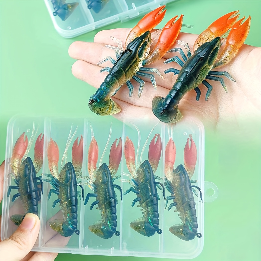 soft crawfish shrimp fishing lures 7cm - Temu Oman
