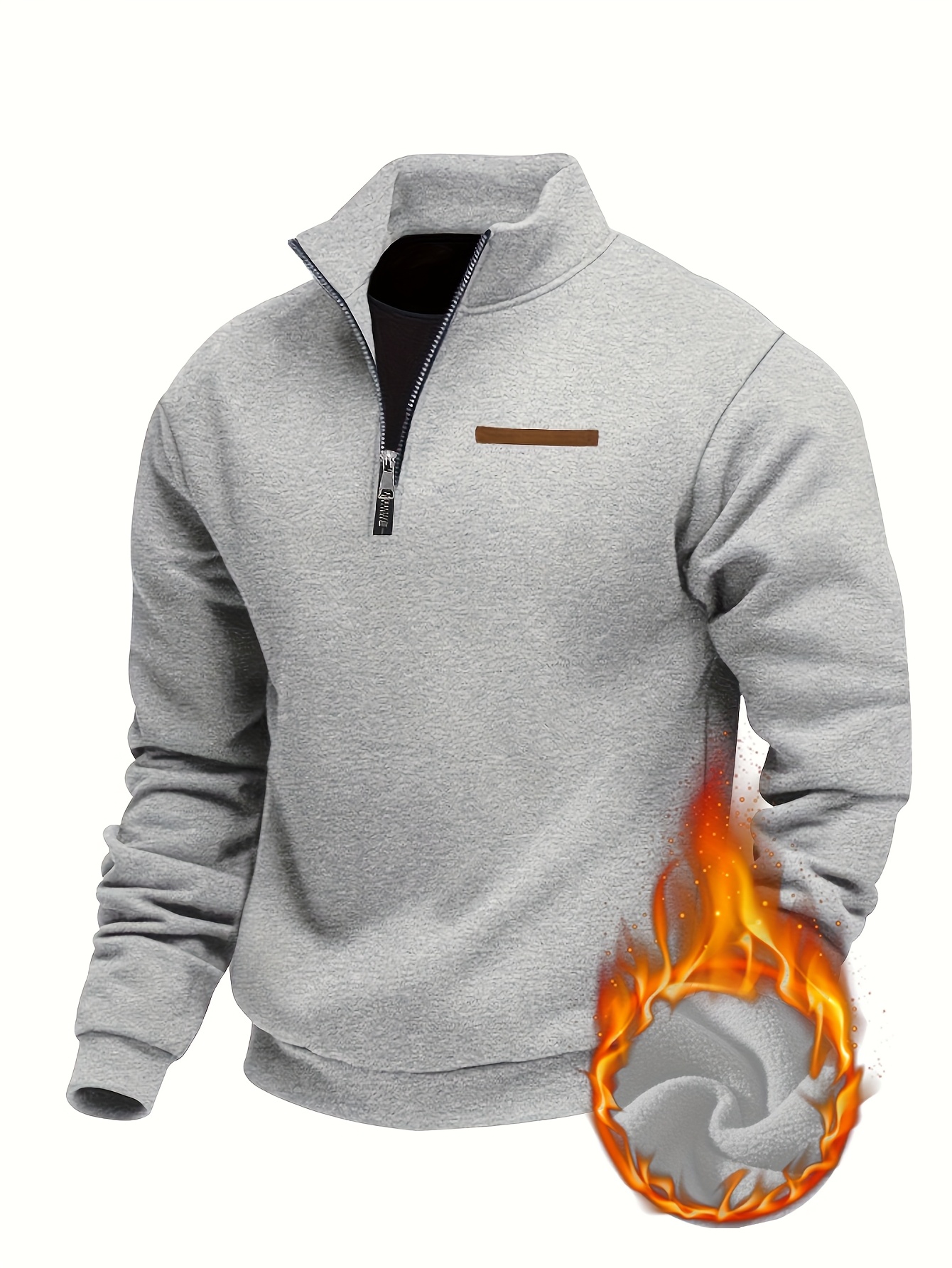 new lined outdoor sports sweatshirt autumn winter fitness sweatshirt mens outdoor hiking sweatshirt