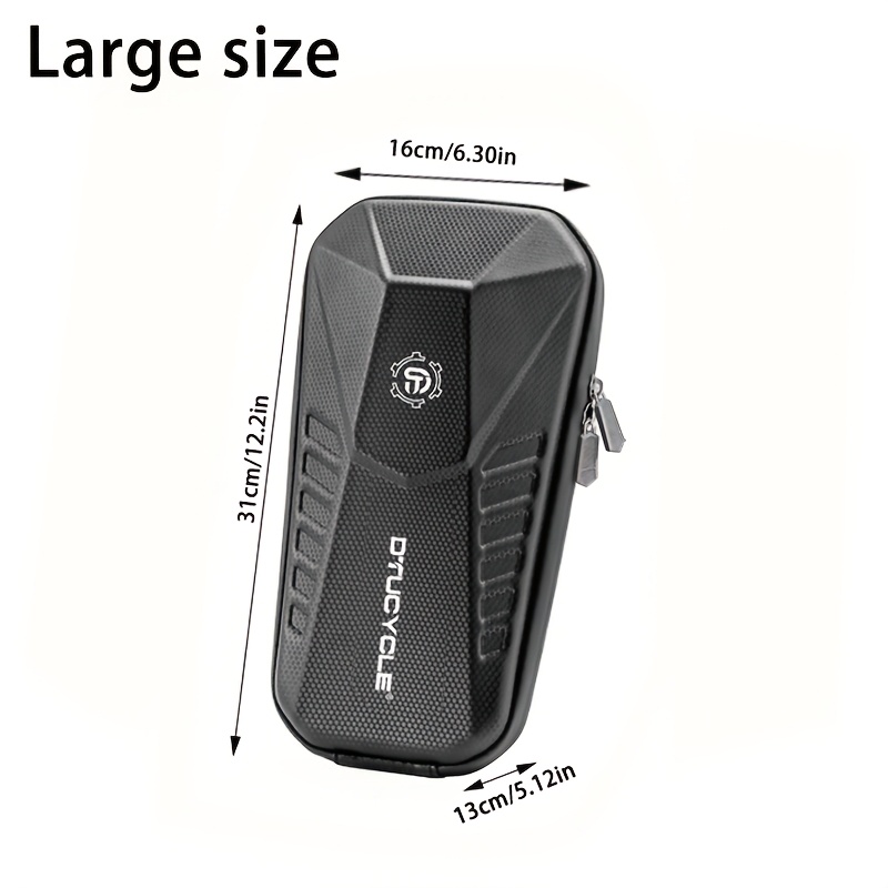 TEMU Bicycle Bag Hard Eva Handlebar Bag Hanging Bag Foldable Balance Bike Electric Bike Head Bag Front Bag