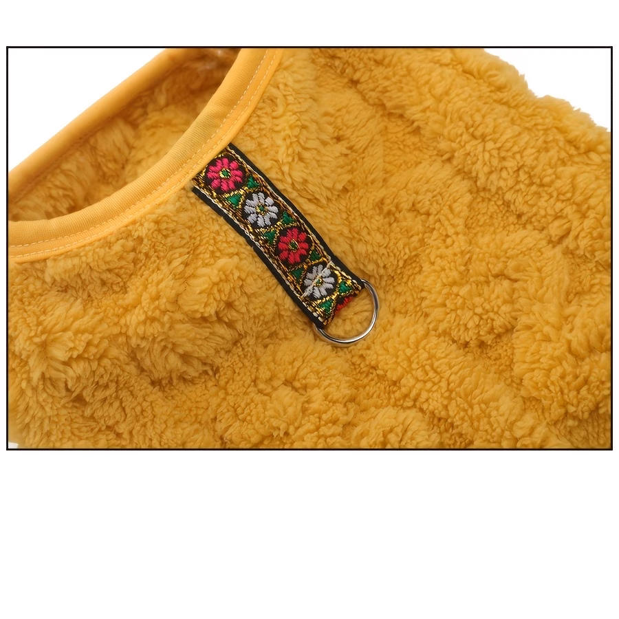 pet clothing dog vest autumn and winter warm clothes sleeveless comfortable with traction Product details 0