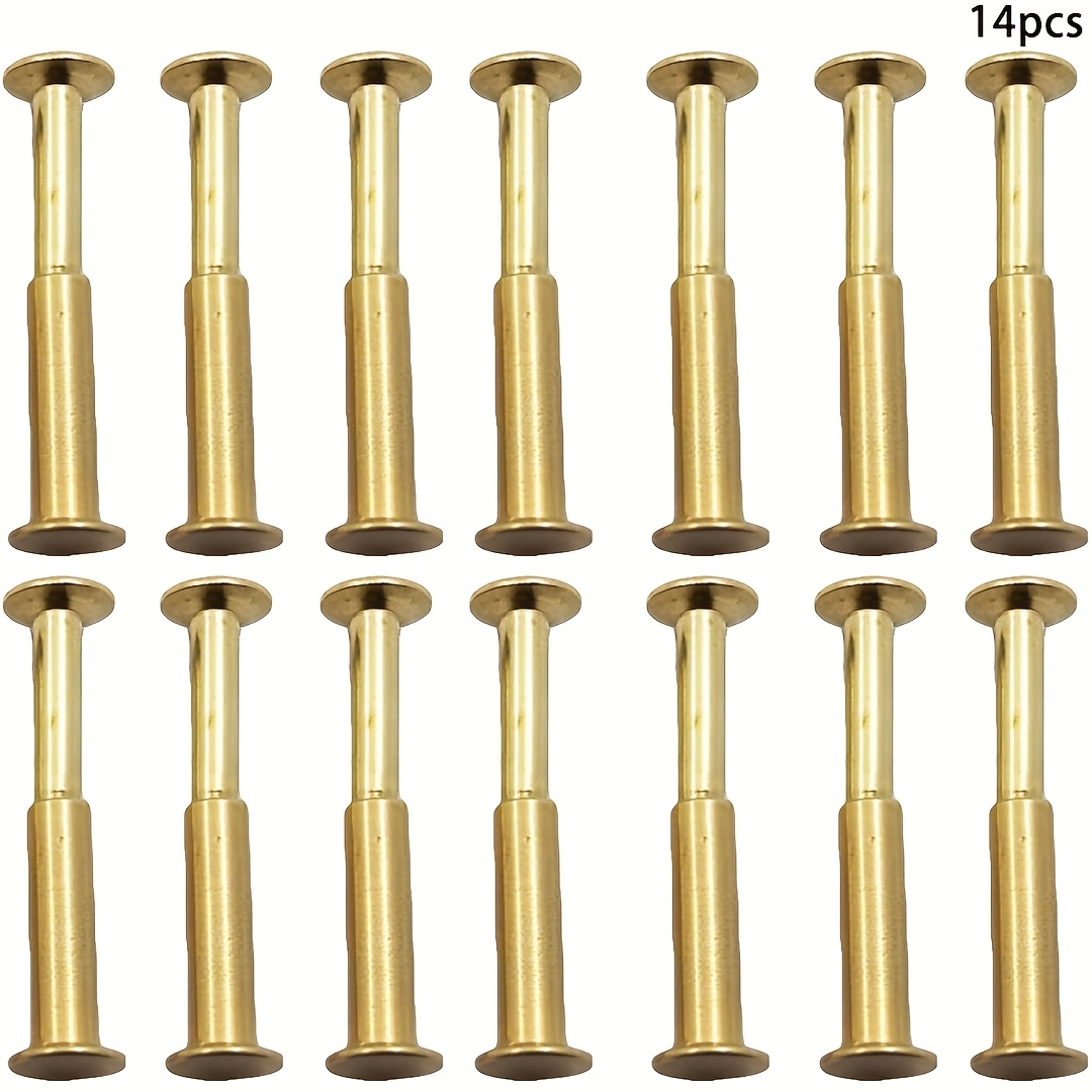 Set Of 14 Knife Handle Rivets Measuring 0.27 Inches By 0.62 Inches For Knife Handle Pins