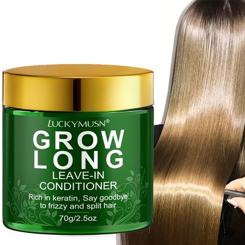 keratin leave in conditioner moisturizing repairs dry frizzy split ends damaged hair strengthens hair improves hair and smoother contains jojoba and coconut oil suitable for all hair types 70g 2 5oz