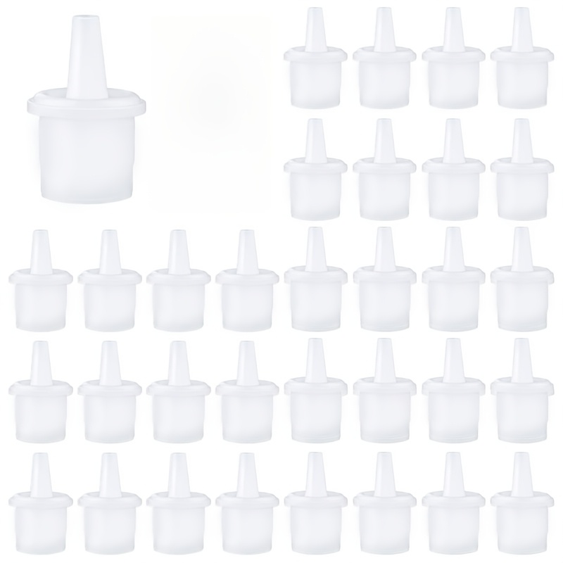 TEMU 100pcs Lash Glue Nozzle Replacement Tips, Eyelash Glue Bottle Plugs And Blocking Needles, Lash Extension Tools For Use