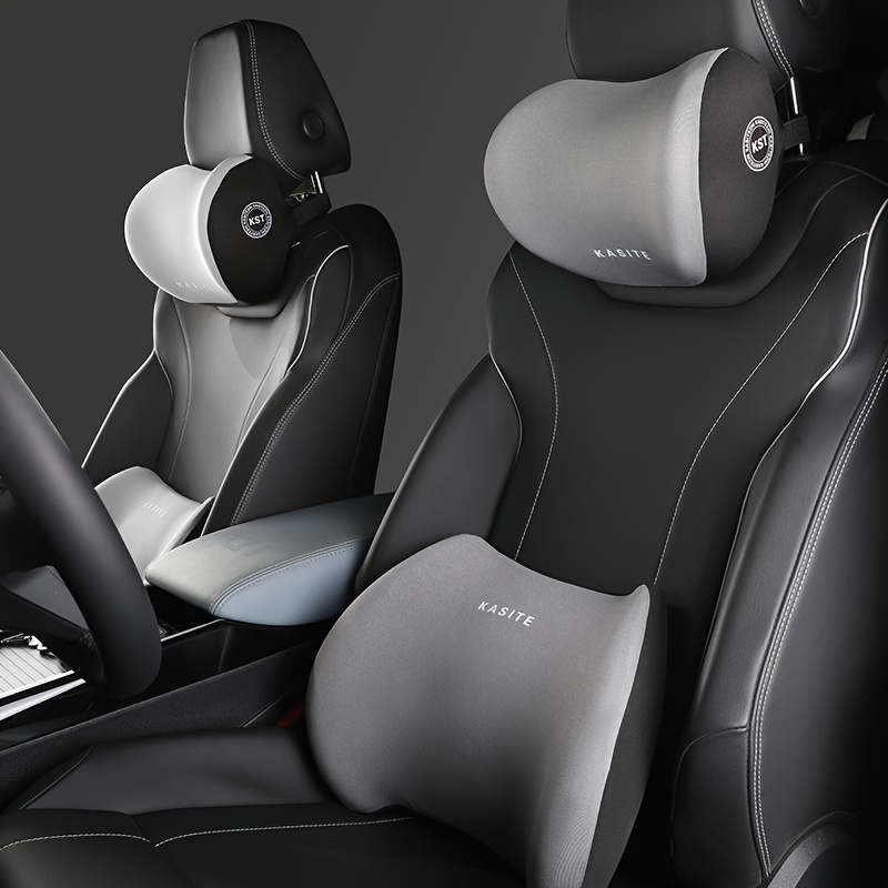 A Luxurious Car Interior Set, Consisting Of A Neck Pillow And Lumbar Support. Made Of Memory Foam Material, It Has High And Features An , Enhancing The . Used As A Gift