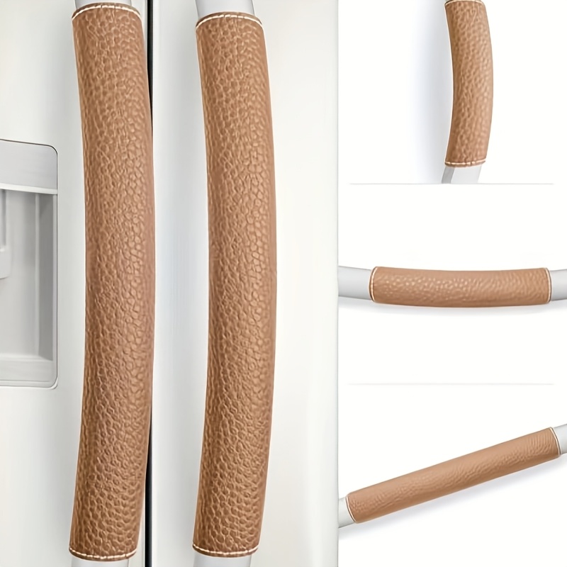 TEMU 2-pack Double-door Refrigerator Handle Covers | Sliding Door Protectors, Microwave Non-slip Handle Covers, Dishwasher Anti-collision And Covers,