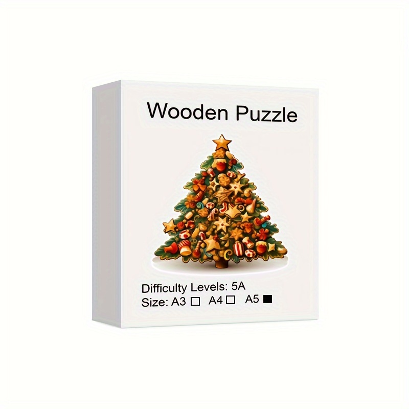 Albero Di Natale Puzzle In Legno Arte, Pezzi A Forma Di Animale Puzzle A  Incastro Giocattoli Di Natale Con Bellissimo Pacchetto, Regalo Di Natale